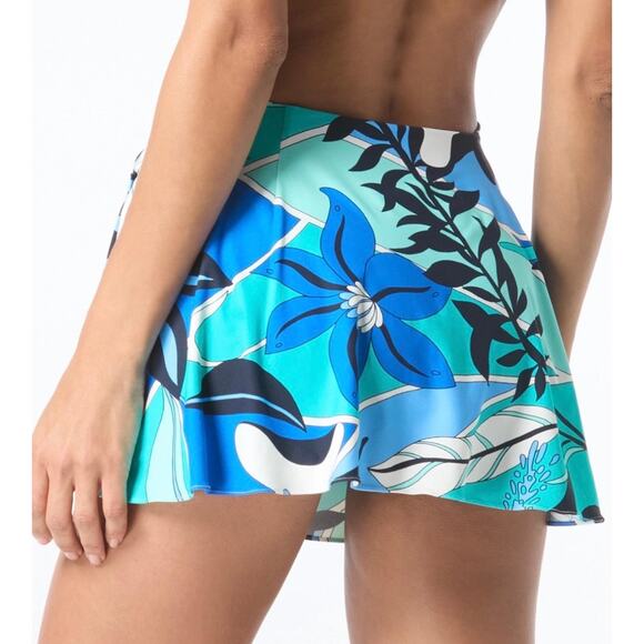 Coco Reef Contours Halo Sarong Swim Skirt - Mosaic Garden M NWT - Picture 2 of 2